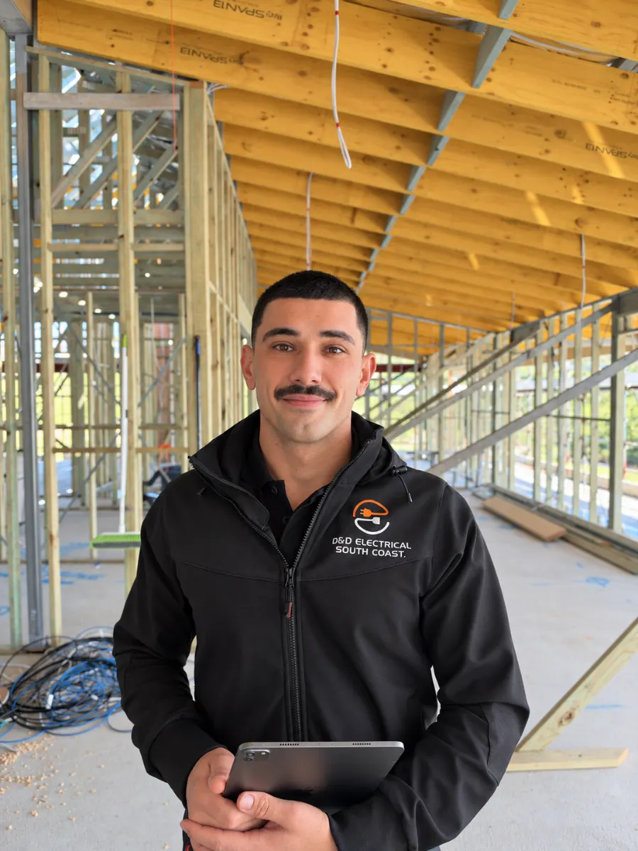 David Dordevski, co-owner and licensed electrician at D&D Electrical South Coast